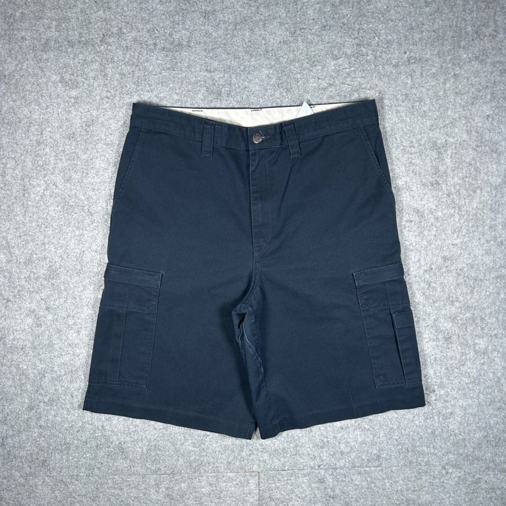 Dickies Cargo‎ Shorts Mens 34 Navy Blue LR542NV Workwear Skater Casual Utility